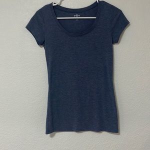 plain blue shirt, super soft and stretchy
